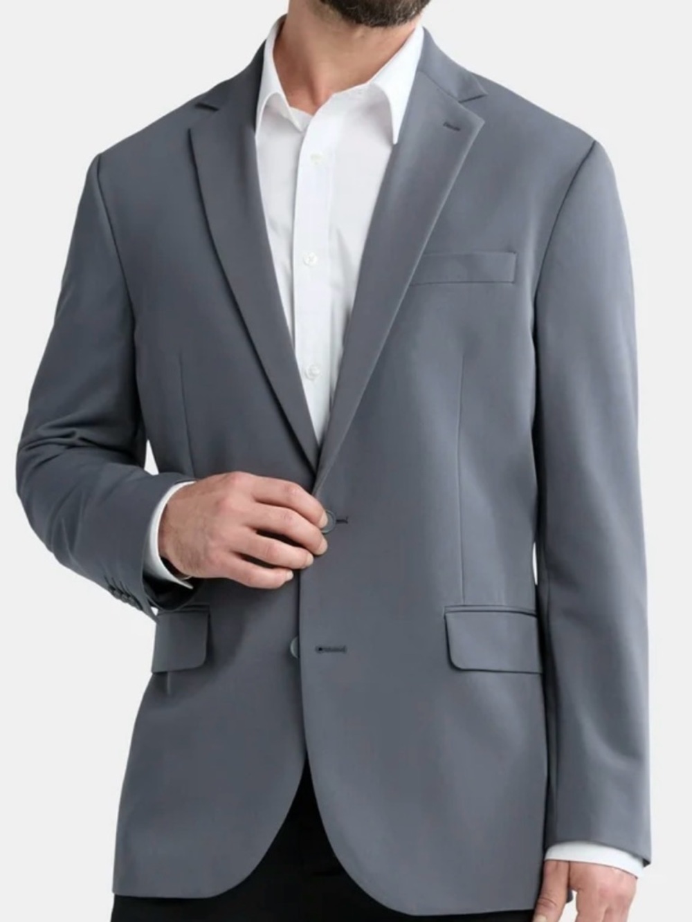 NWT George Charcoal Gray Blazer XL Modern Fit Suit Jacket